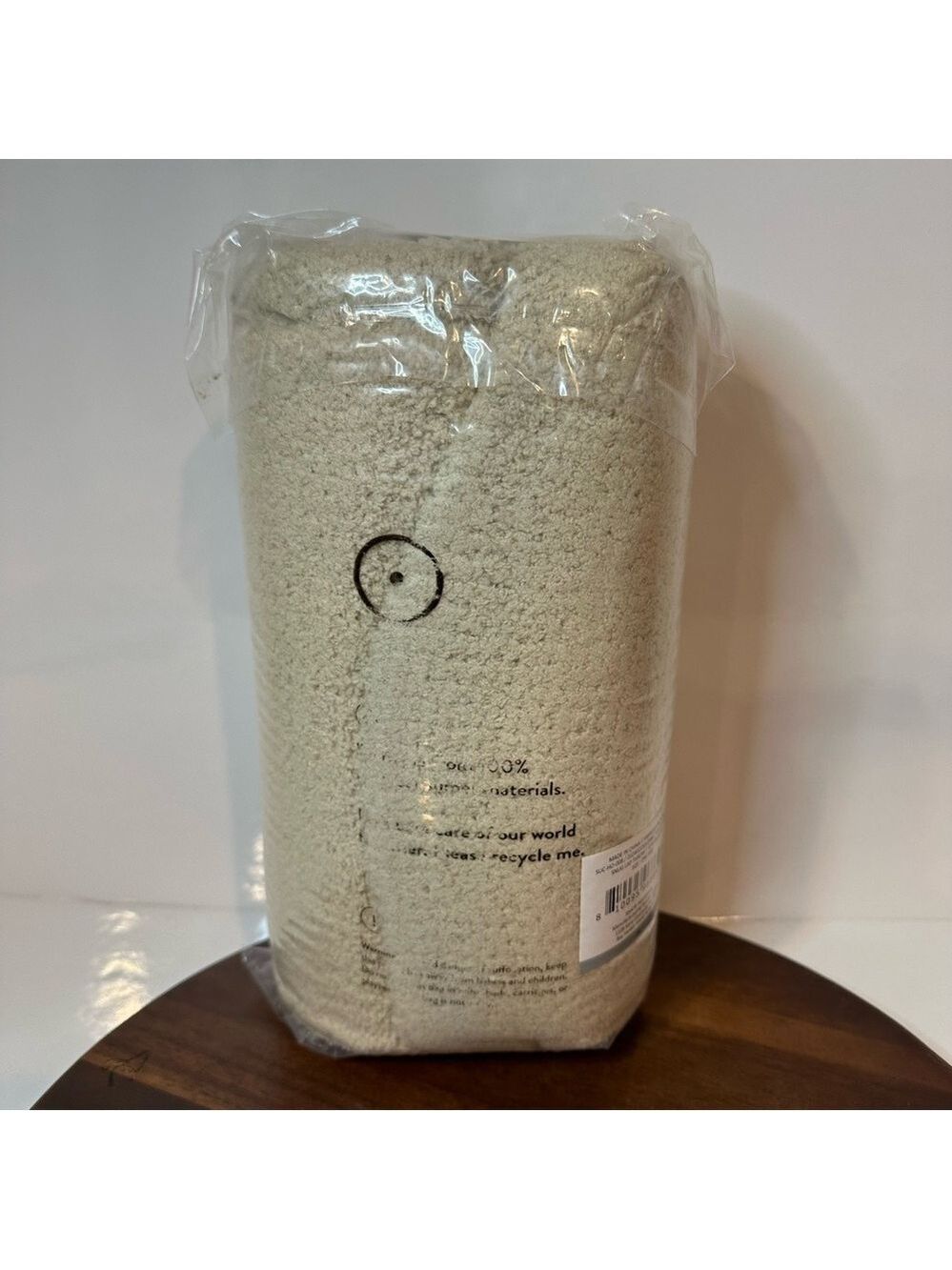 🤍 NEW Sunday Citizen Snug Lap Throw Blanket Ultra Soft Cozy Knit Cream/Beige 🤍 - Picture 3 of 5